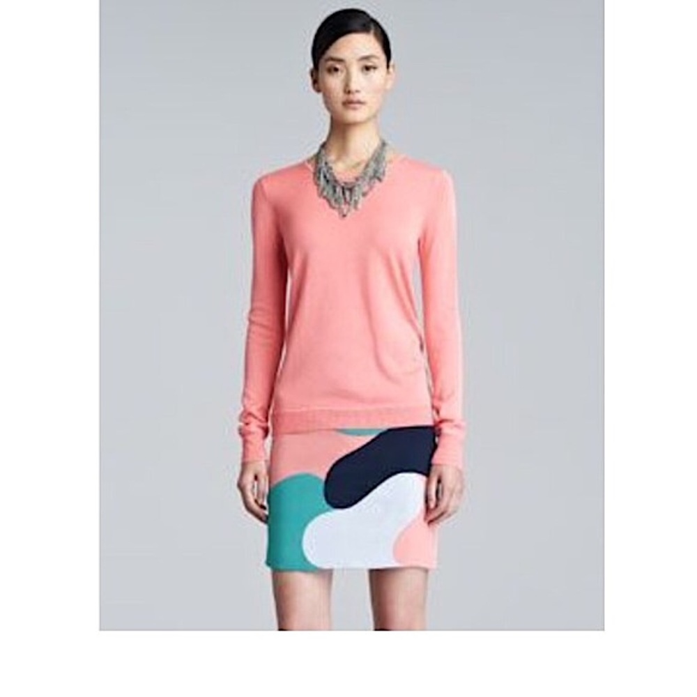 Lela Rose geometric abstract skirt